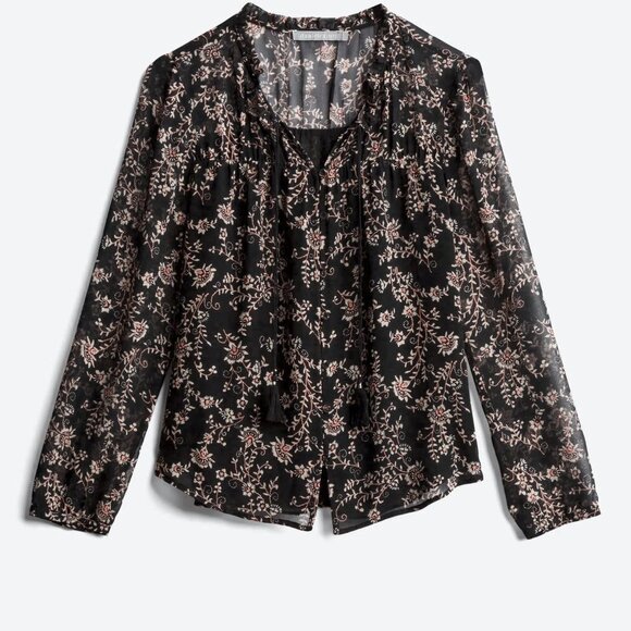 Daniel Rainn Tops - Daniel Rainn | Small Petite | Tassel Tie Blouse